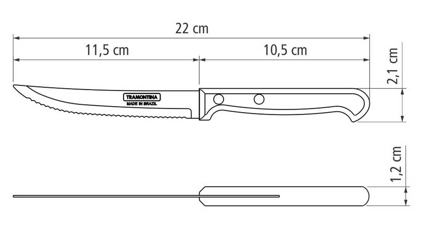 Tramontina Ultracorte pihviveitsi 11,5 cm