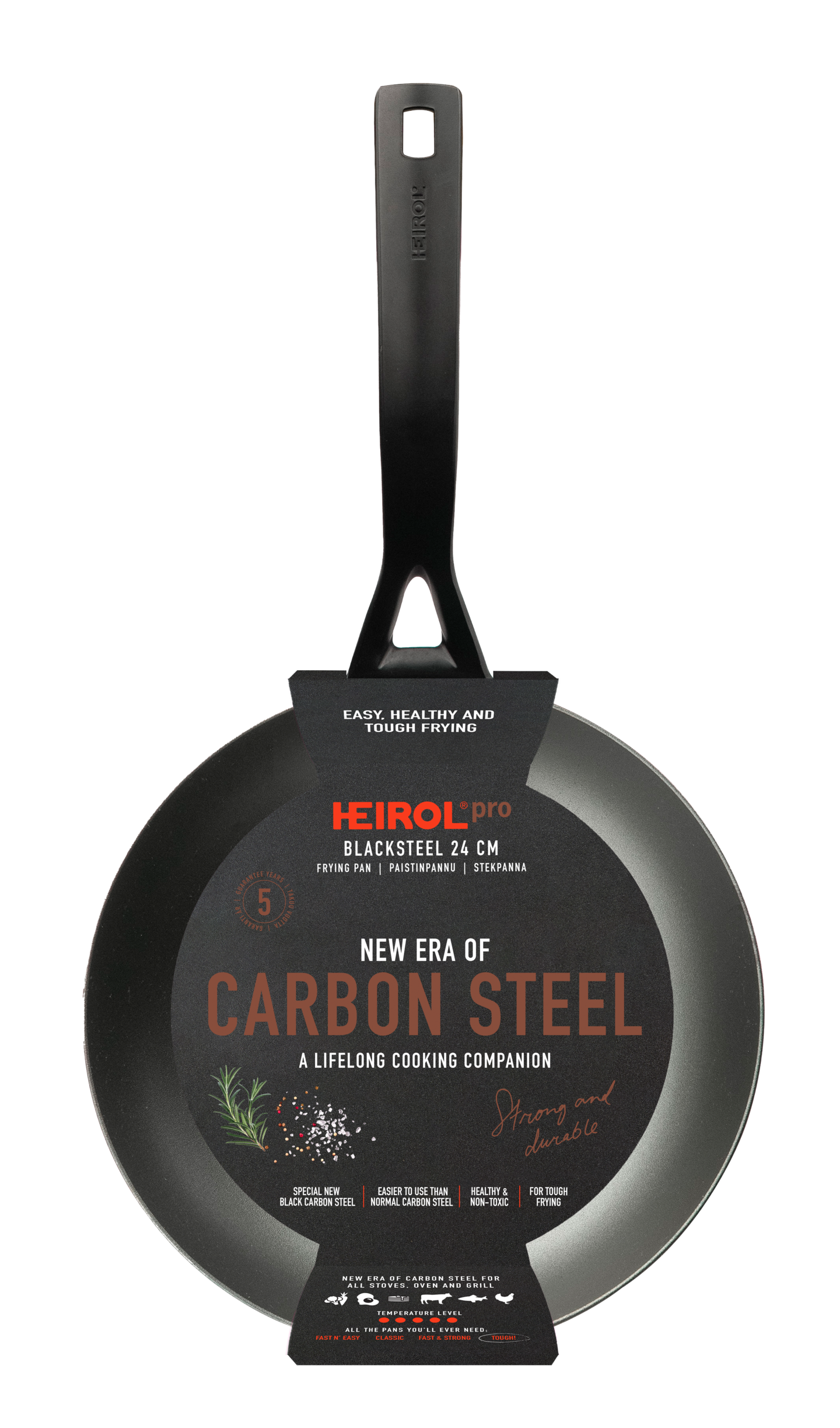 Heirol Blacksteel Pro paistinpannu 24 cm