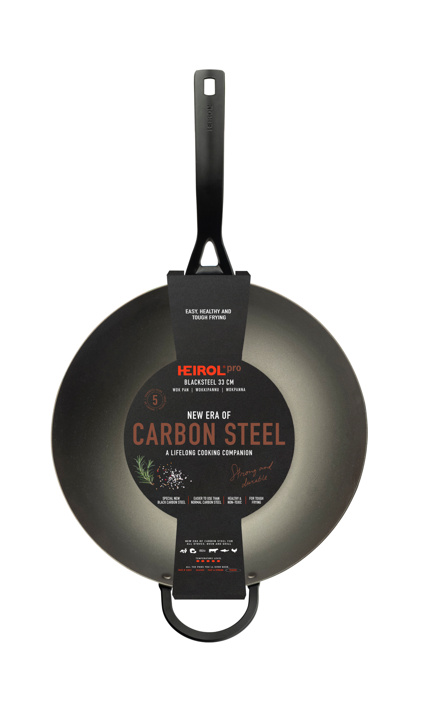 Heirol Blacksteel Pro wokkipannu 33 cm