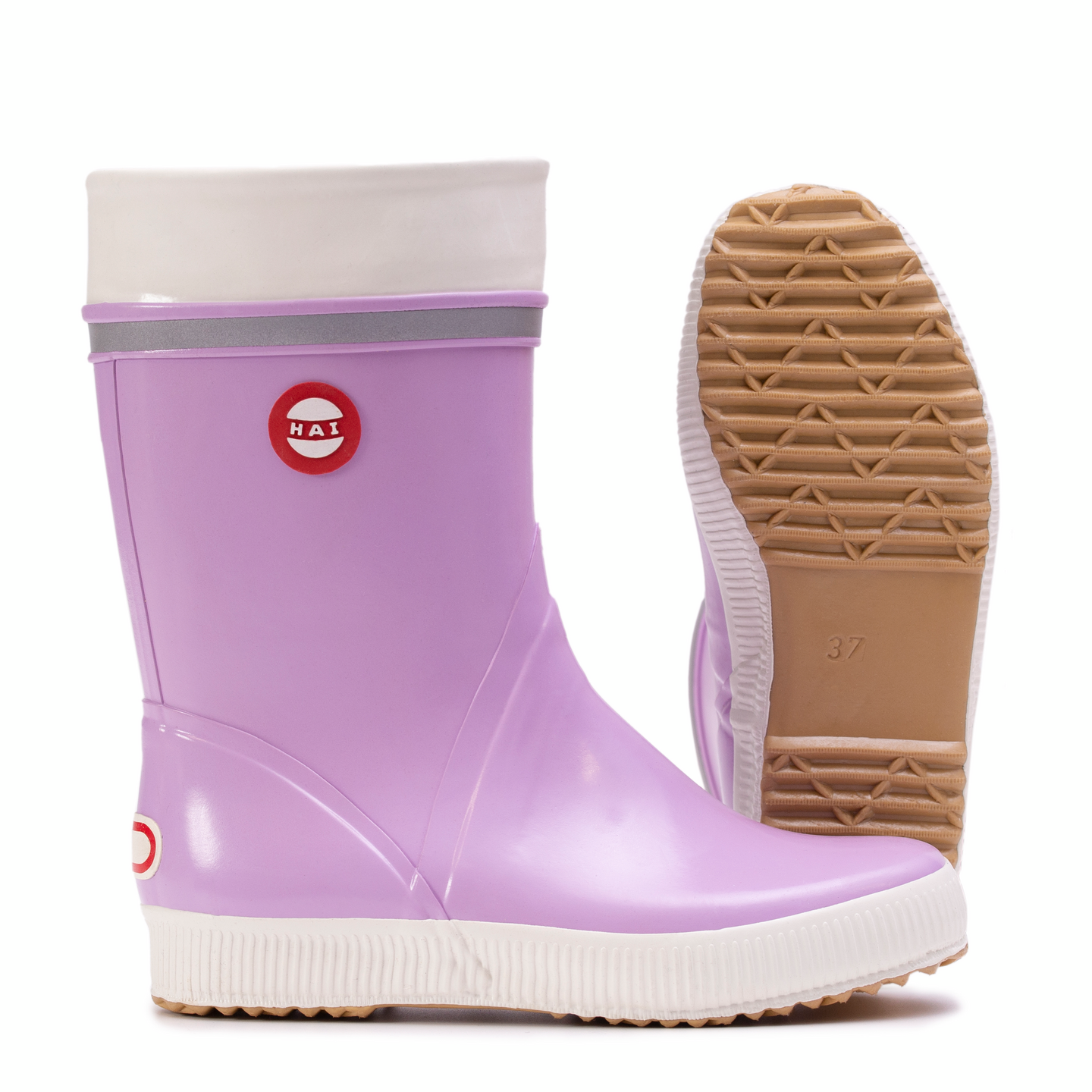 Hai naisten kumisaappaat vaalea liila