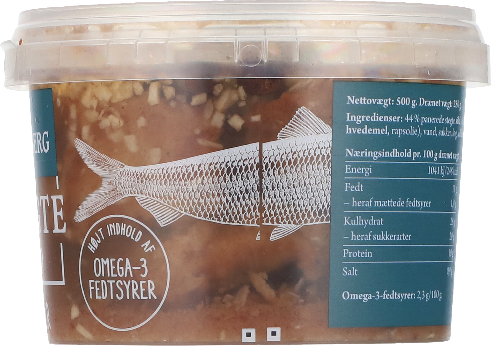 Lykkeberg paistettu silli paloina marinadissa 500/250g
