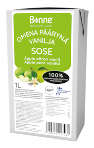 Bonne omena-päärynä-vaniljasose 100% 1l