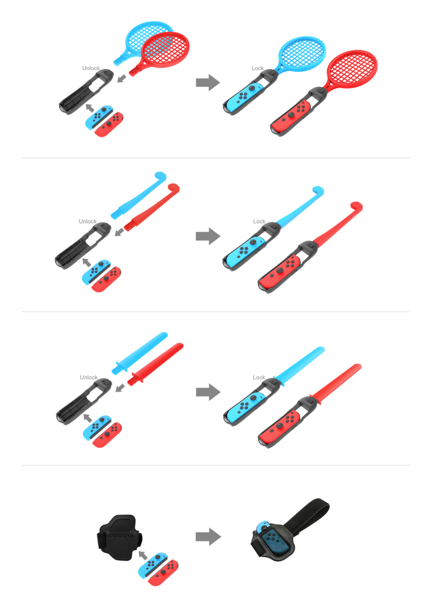 Oniverse Nintendo Switch Sports 12-in-1 -tarvikepakkaus