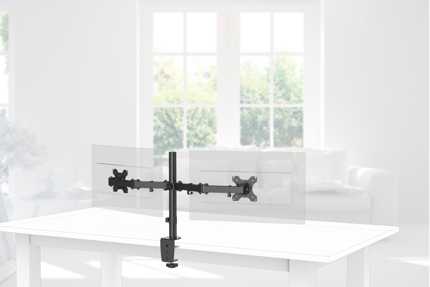 Hama monitoriteline kahdelle näytölle, max 32'' / 8 kg