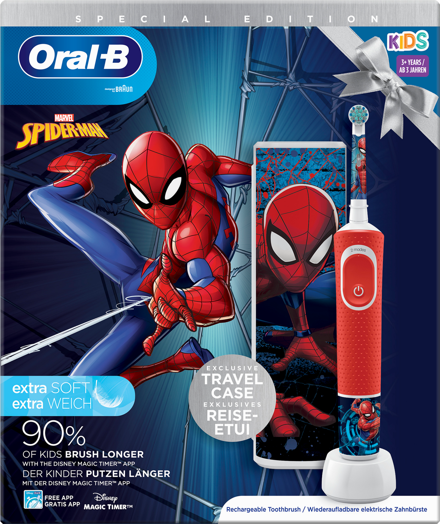 Oral-B Kids 3+ Spiderman -sähköhammasharja