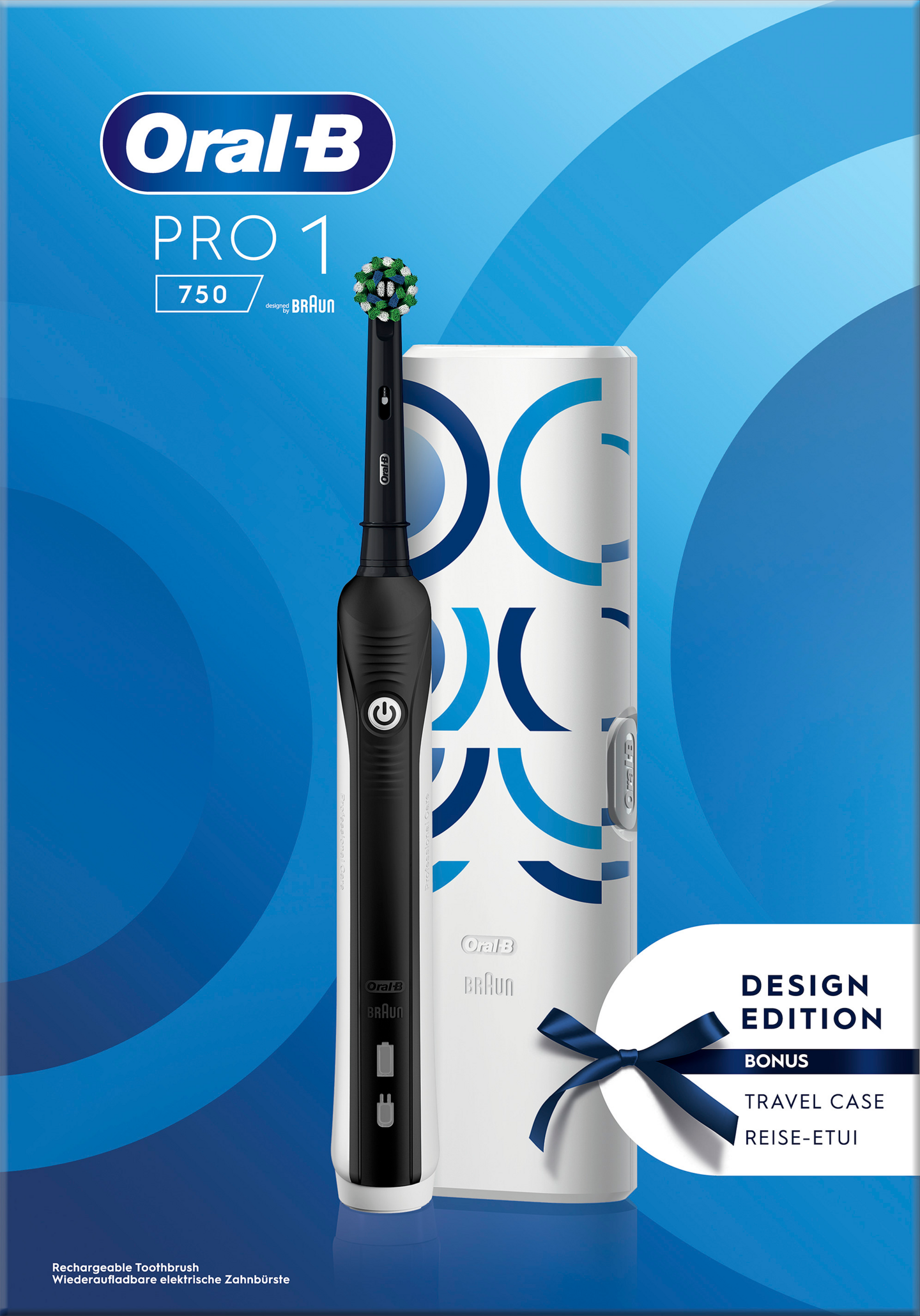 Oral-B Pro 1 750 -sähköhammasharja, musta