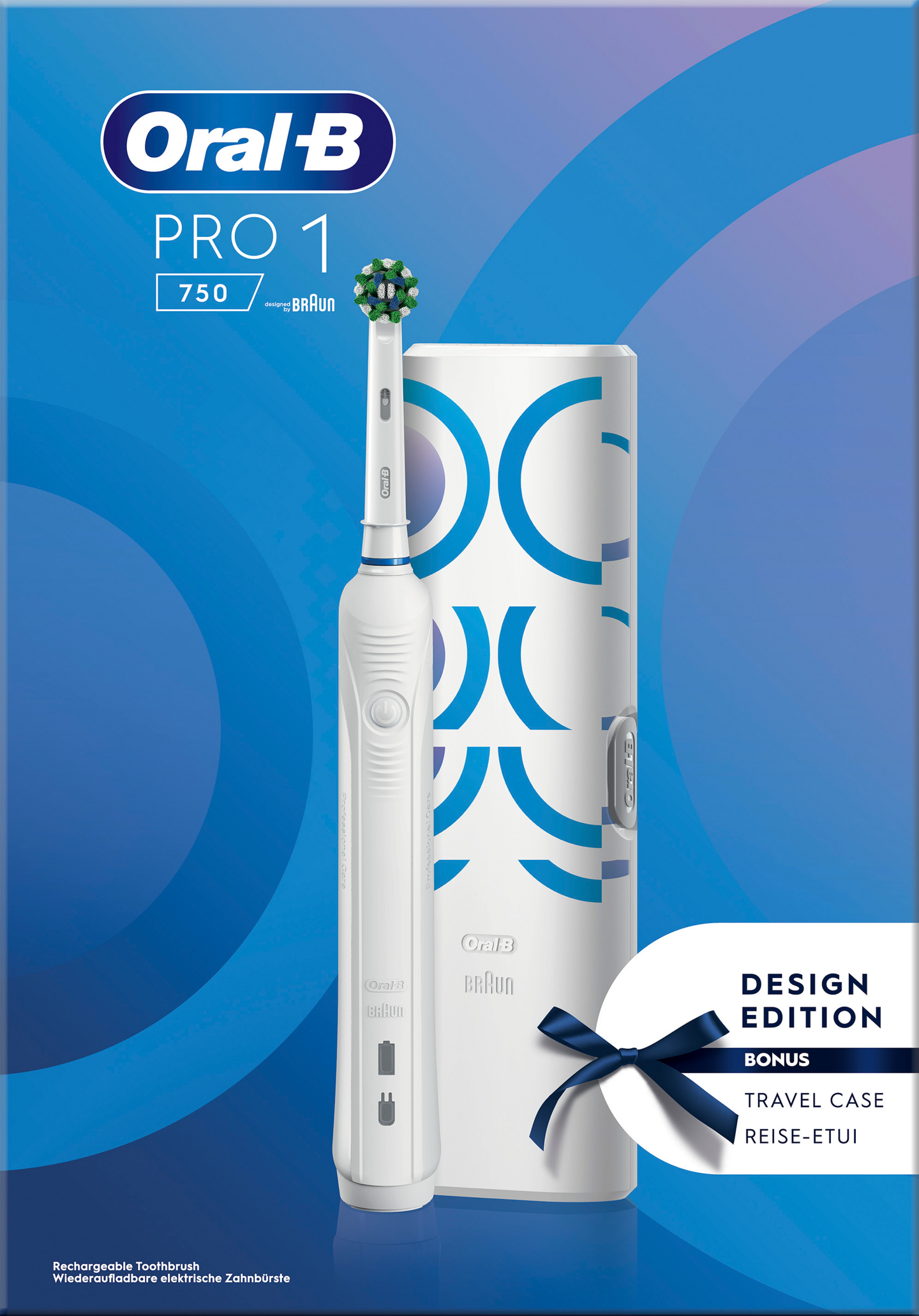 Oral-B Pro 1 750 -sähköhammasharja, valkoinen