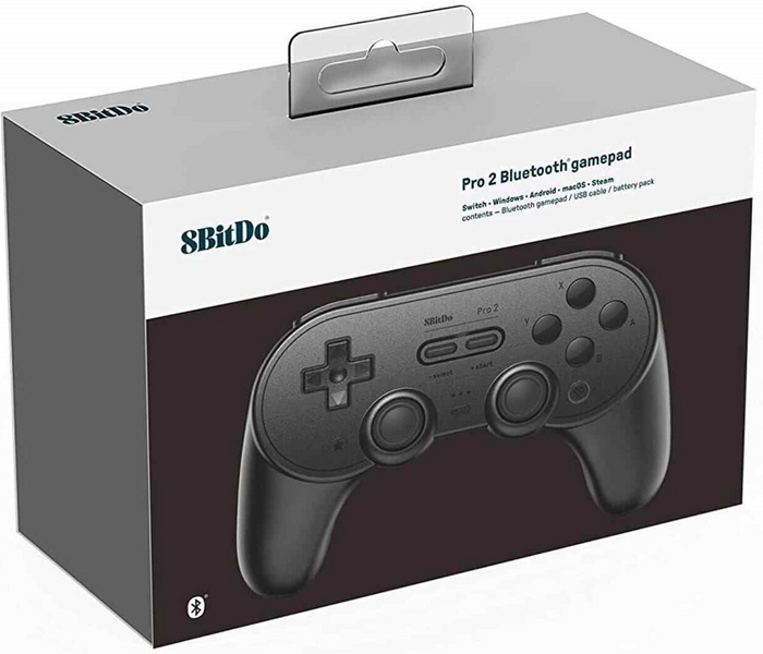 8Bitdo Pro 2 Switch/PC langaton peliohjain musta