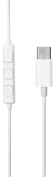 Streetz USB-C -nappikuulokkeet, valkoinen