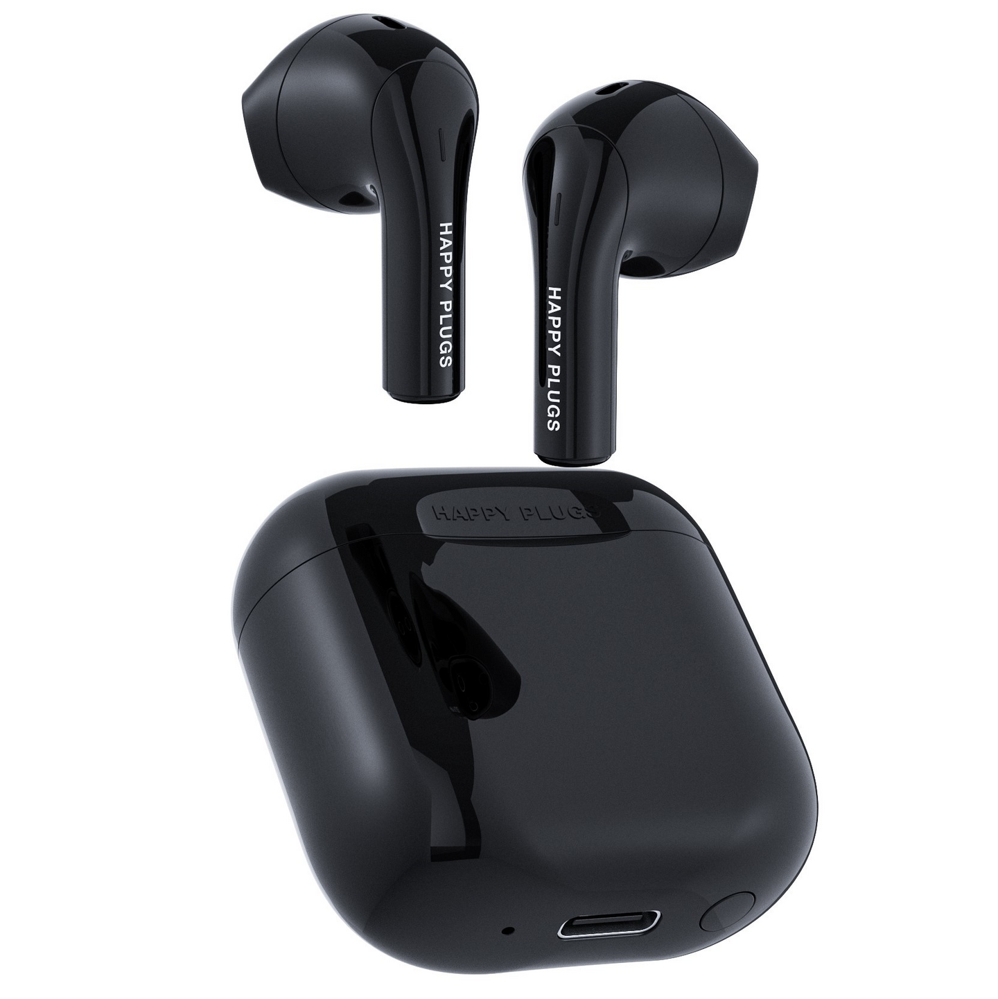 Happy Plugs Joy -langattomat nappikuulokkeet, musta