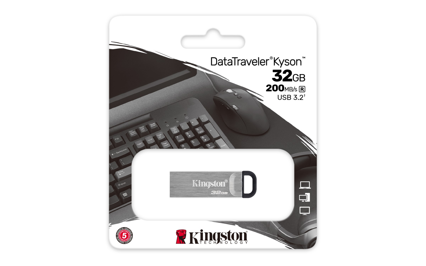 Kingston Kyson 32 Gt USB 3.2 -muistitikku