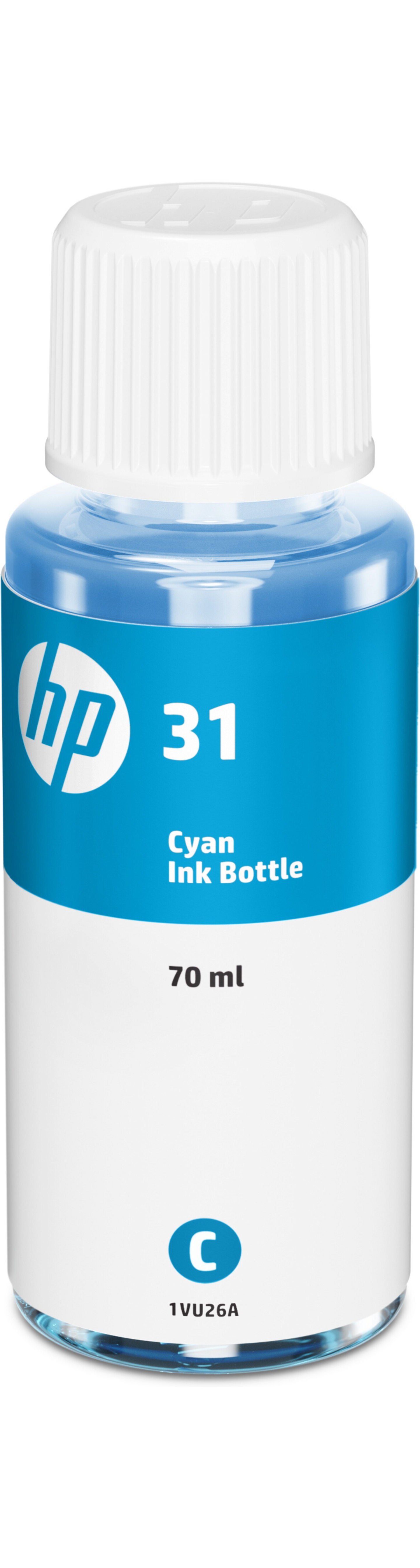 HP 31 Smart Tank -mustepullo, syaani