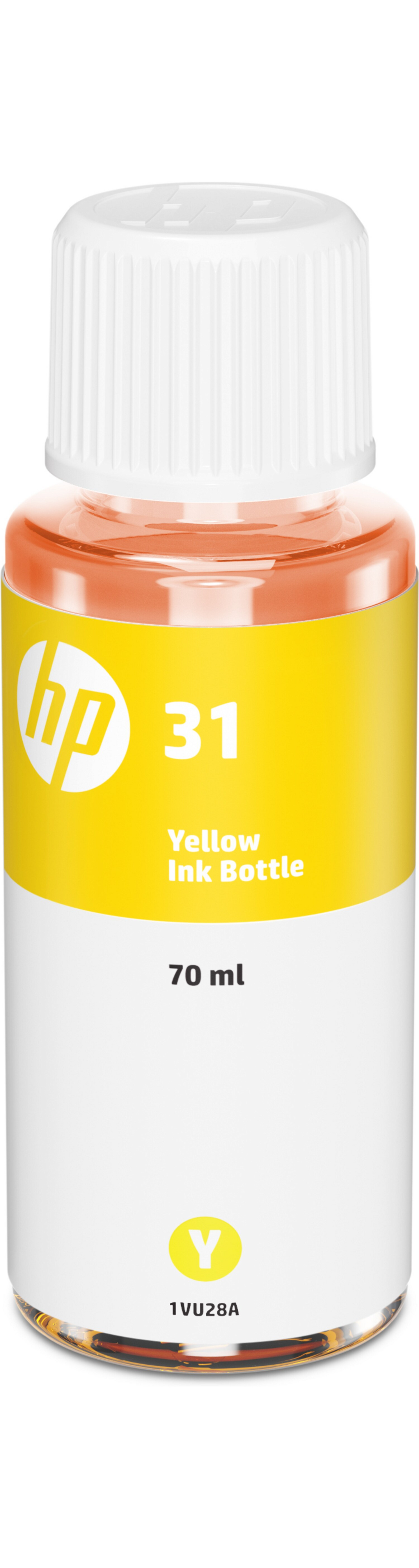 HP 31 Smart Tank -mustepullo, keltainen