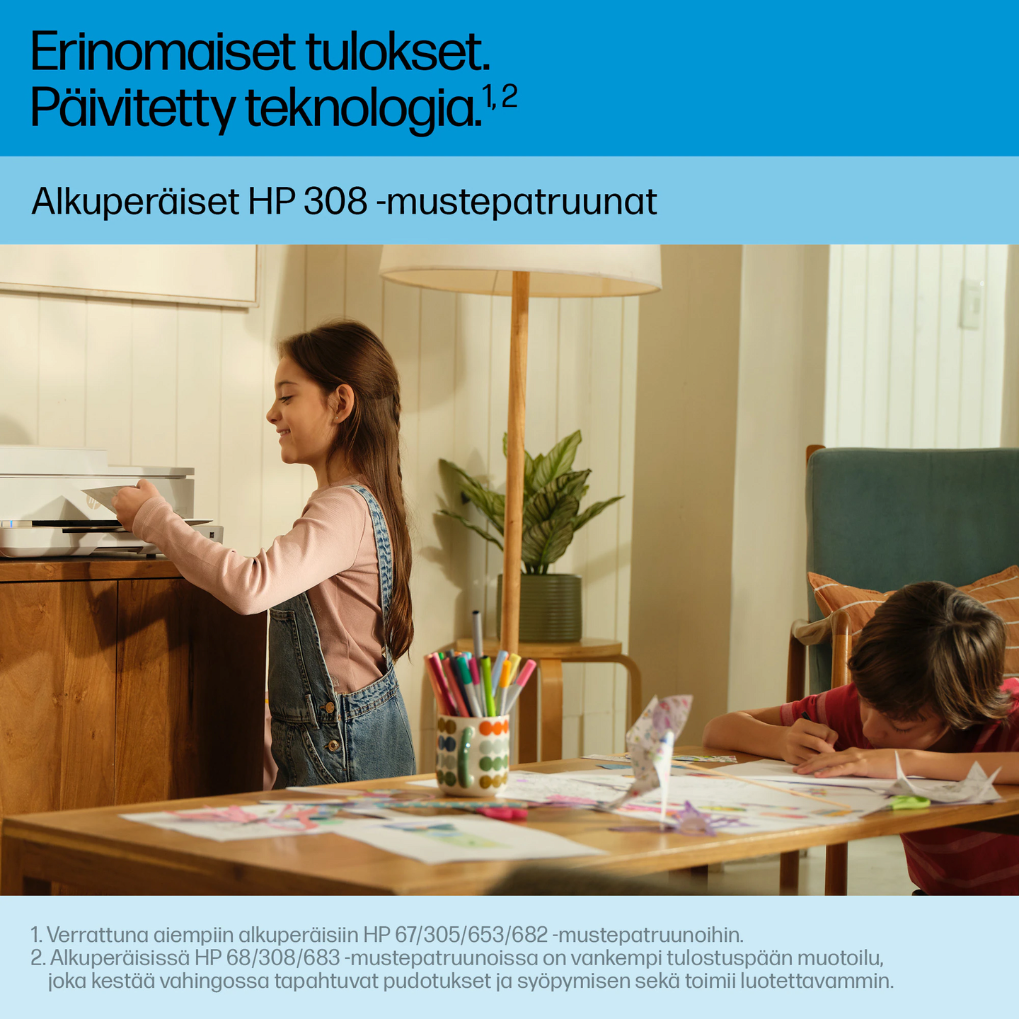 HP 308 -kolmivärimustekasetti