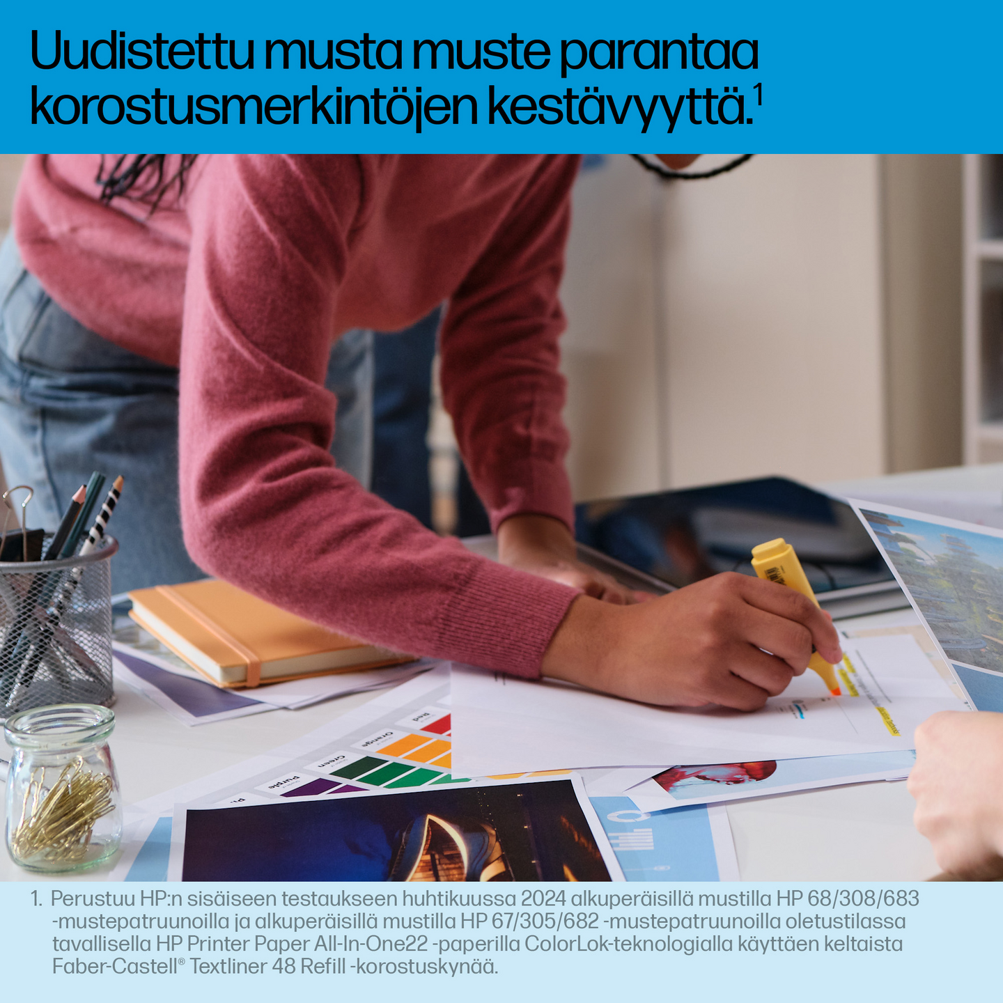 HP 308 -mustekasetti, musta
