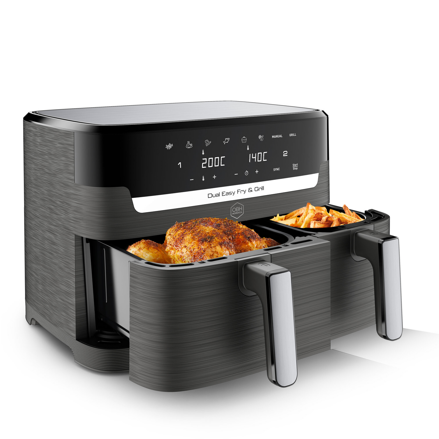 OBH Nordica Dual Easy Fry & Grill AG905BS0 -airfryer