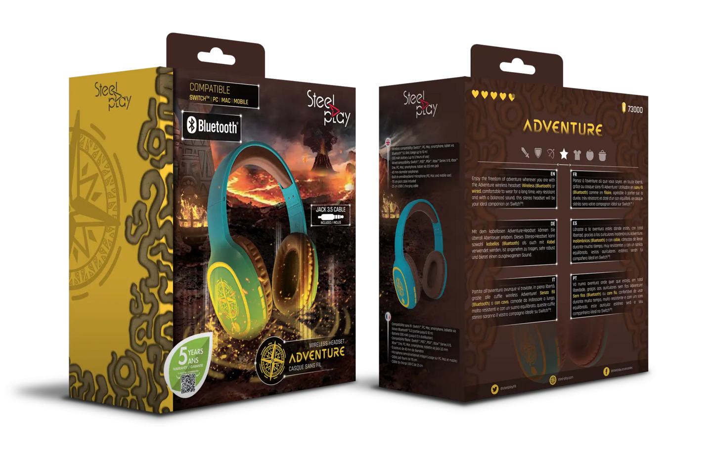 Steelplay Adventure -langattomat pelikuulokkeet