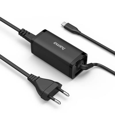 Hama 65W USB-C GaN -kannettavan tietokoneen laturi