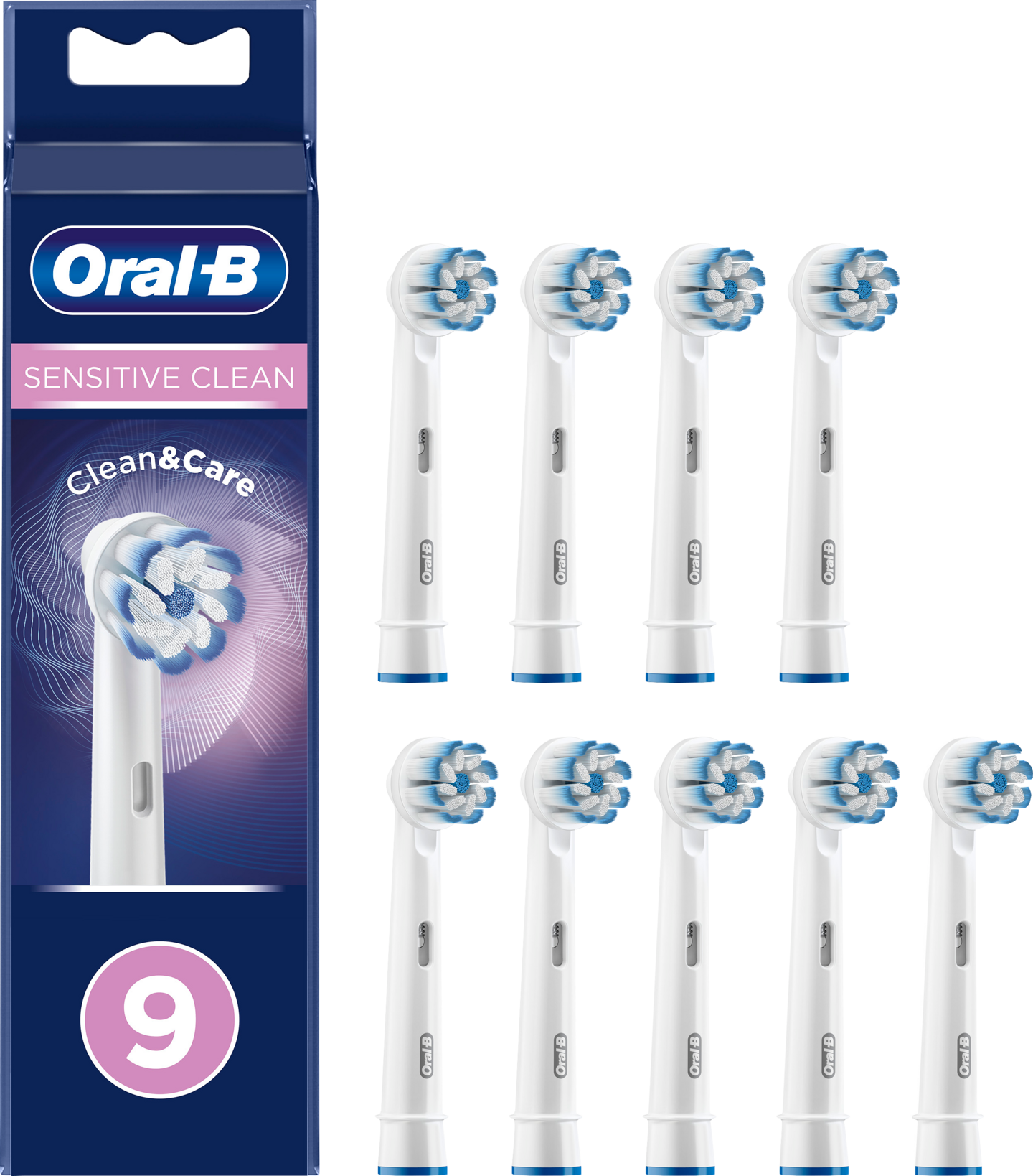 Oral-B Sensitive Clean & Care -vaihtoharja, 9 kpl