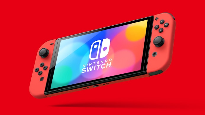 Nintendo Switch OLED Mario Red Edition pelikonsoli | K-Ruoka Nintendo Switch OLED Mario Red Edition pelikonsoli | K-Ruoka