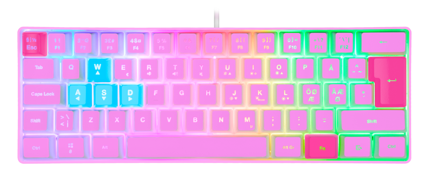 EXE IMP -minipelinäppäimistö, pinkki