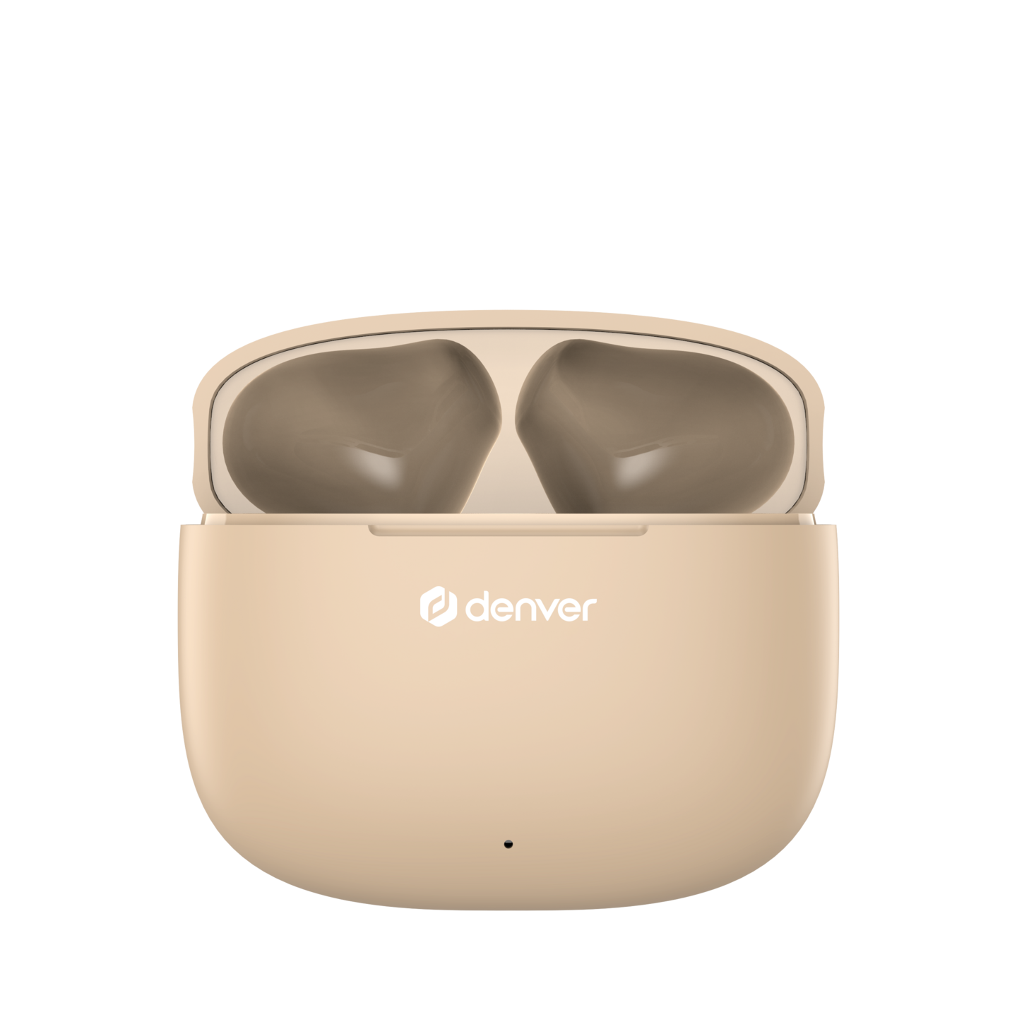 Denver TWE-48NU -langattomat nappikuulokkeet, beige