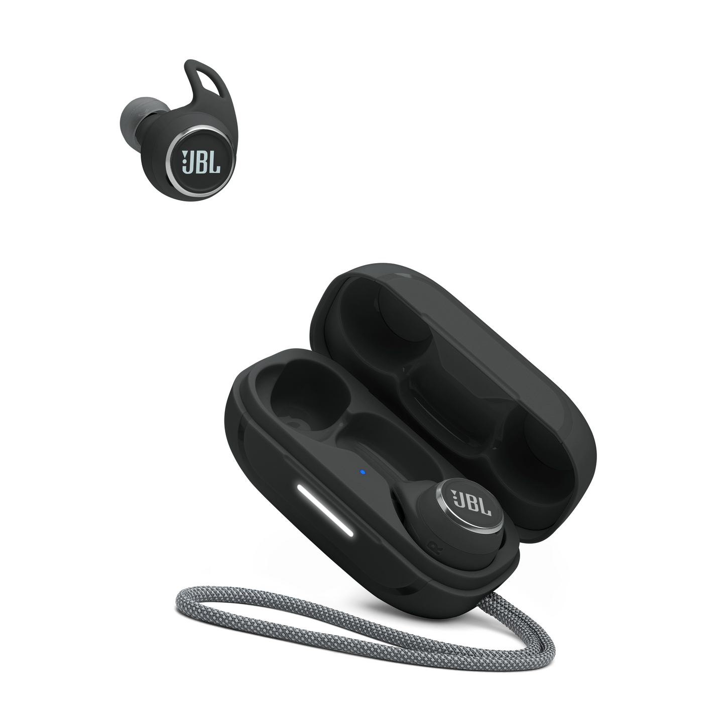 JBL Reflect Aero -langattomat vastamelunappikuulokkeet, musta