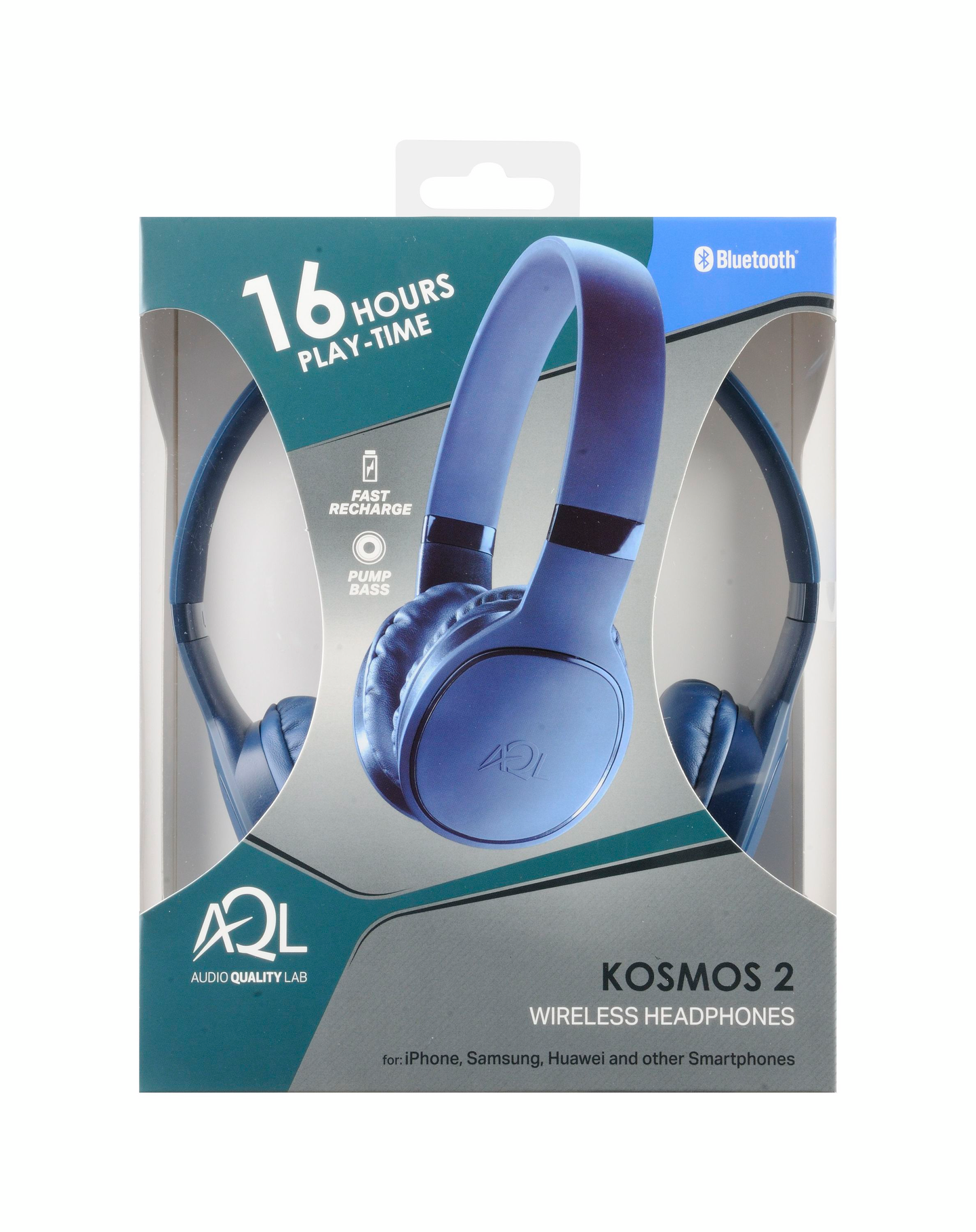 AQL Kosmos 2 -langattomat sankakuulokkeet, sininen