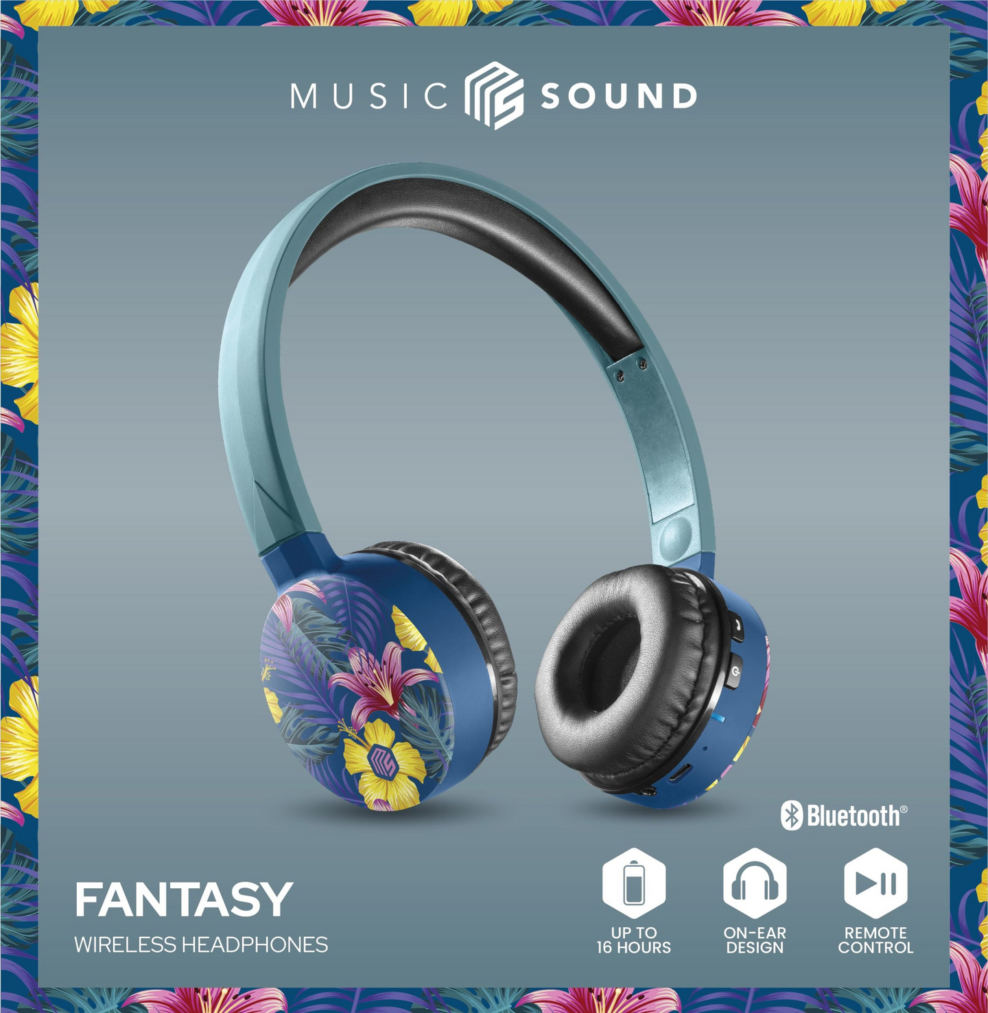 MusicSound Fantasy Jungle -langattomat sankakuulokkeet