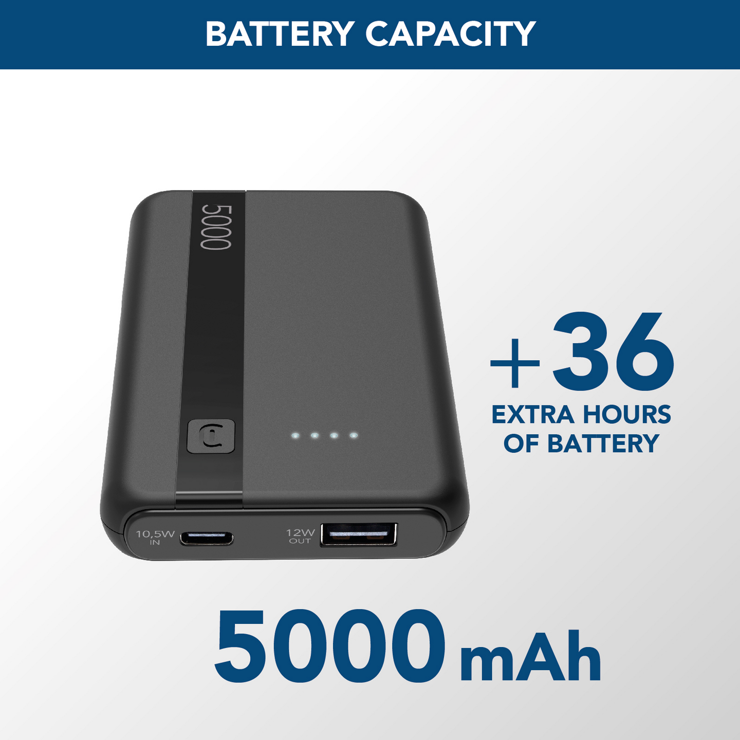 Cellularline Essential 5000 mAh -varavirtalähde