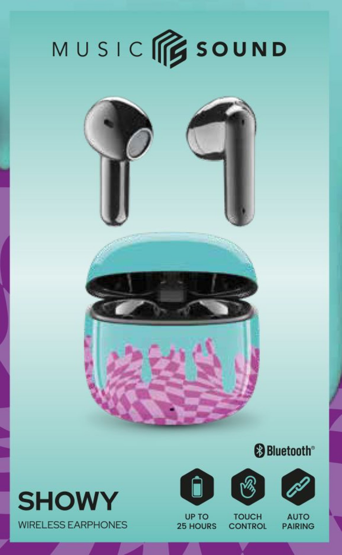 MusicSound Showy Liquid -langattomat nappikuulokkeet