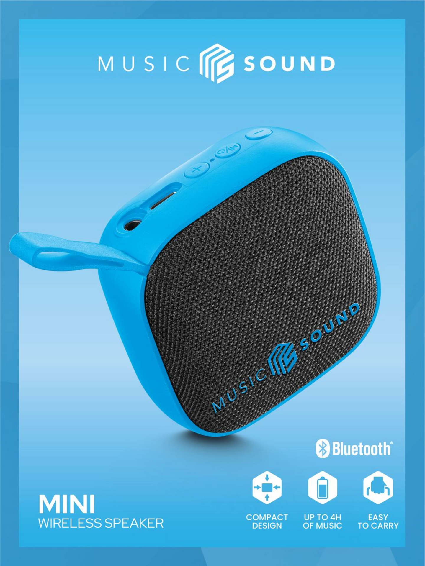 MusicSound Mini -Bluetooth-kaiutin, sininen