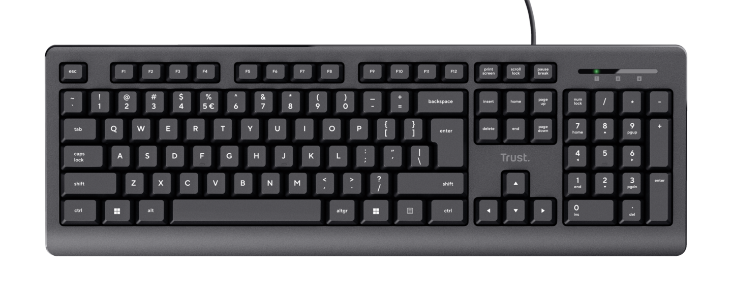 Trust Primo -langallinen näppäimistö
