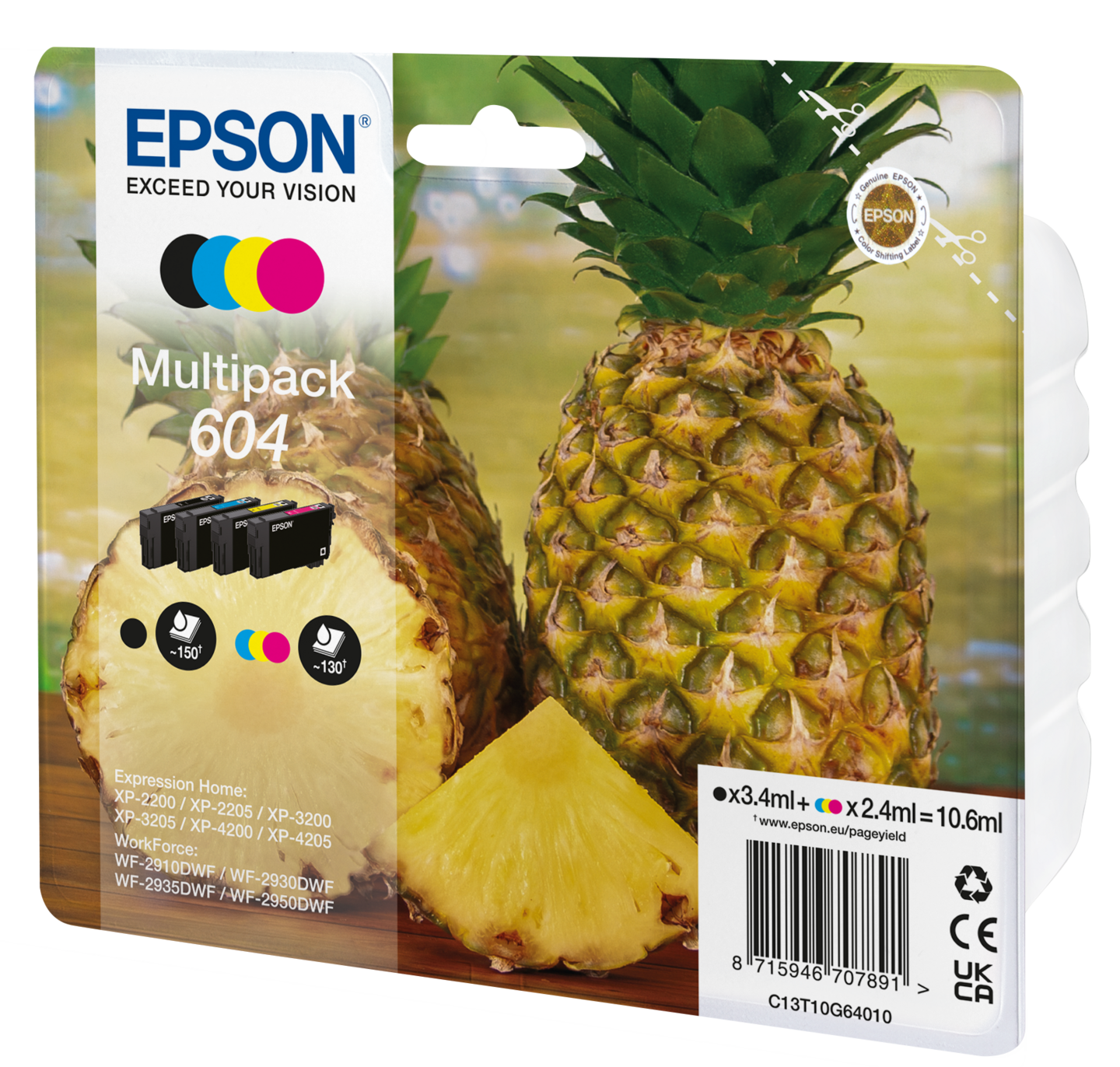 Epson 604 Multipack -mustekasettipakkaus, 4 väriä