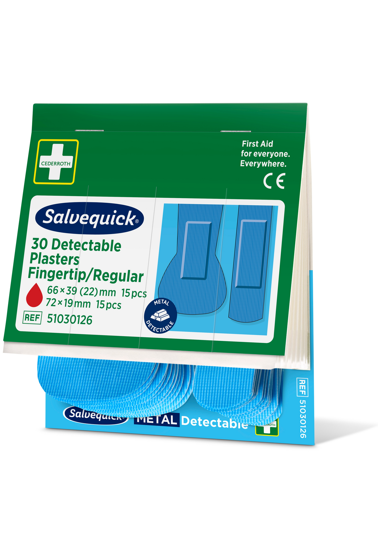 Salvequick muovilaastari sin 6x30/ras steriili, sormenpää/normaali