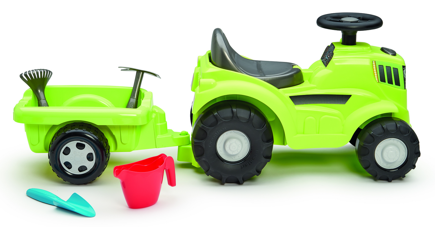 Ride-on traktori+perävaunu, tarvikkeita