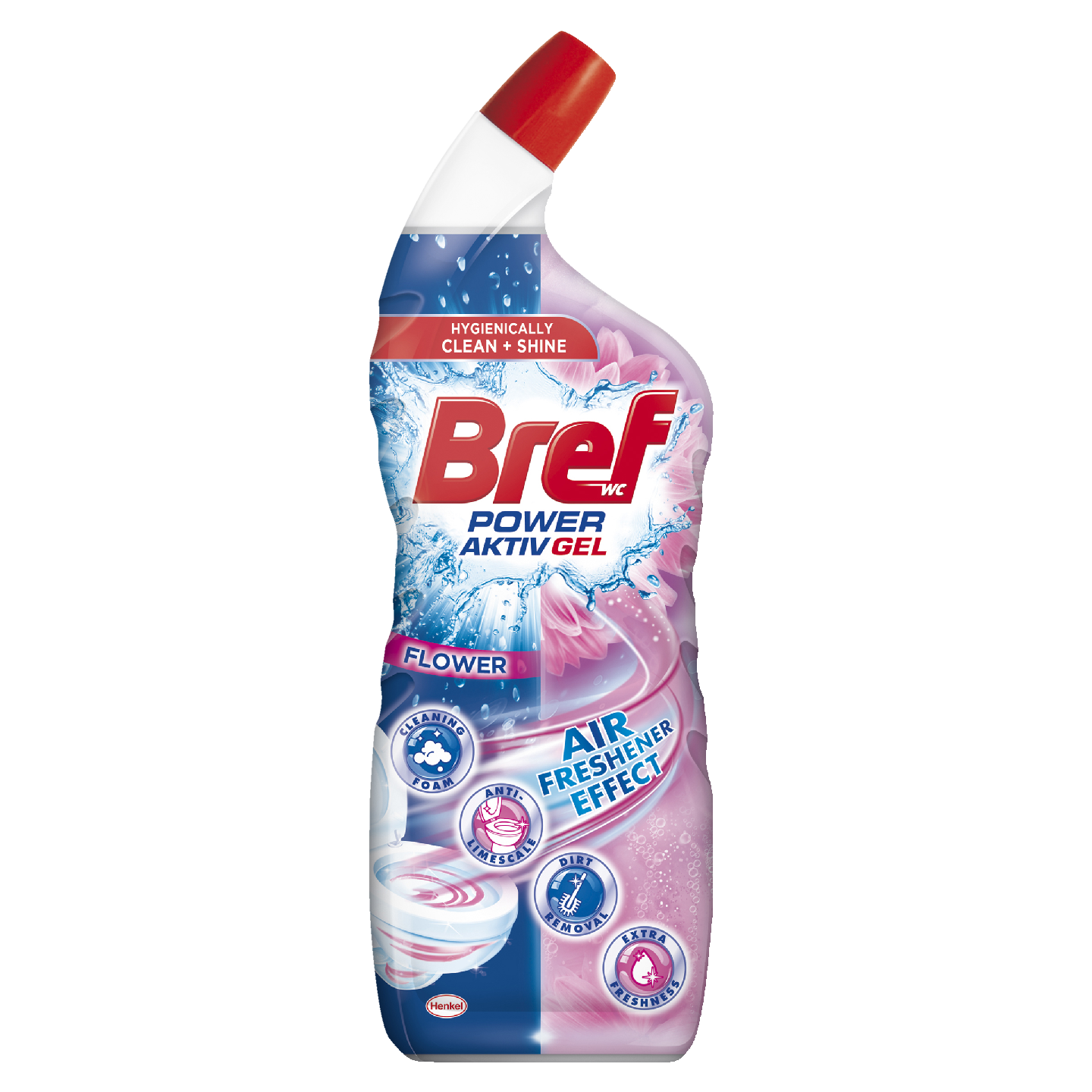 Bref Power Aktiv Gel wc puhdistusaine 700ml Flower