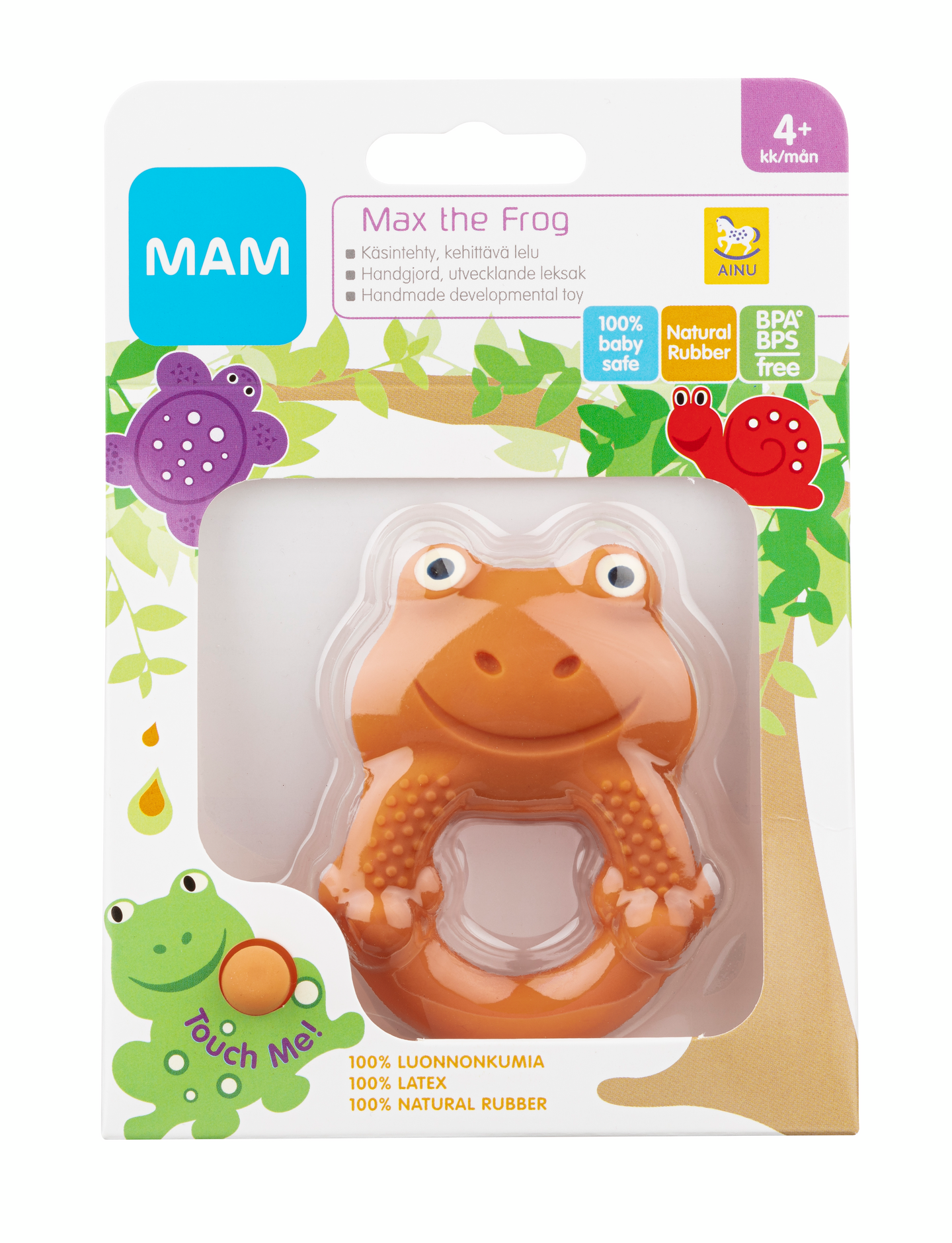 Ainu MAM Max the Frog purulelu 4+kk