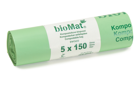 BioMat biojätepussi 150l 5kpl/rll