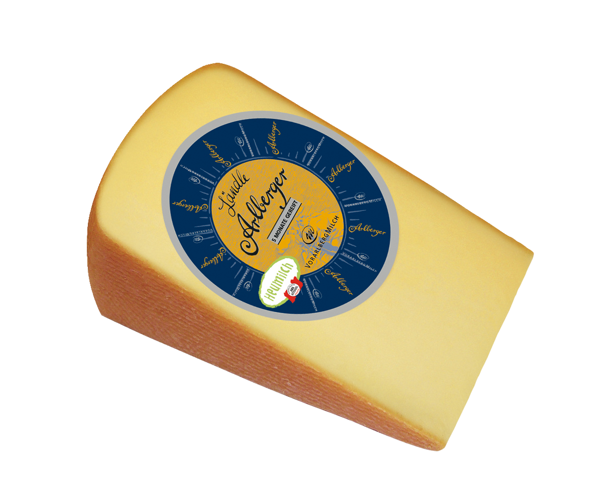 Vorarlberg Milch Ländle Arlberger 200g, Itävaltalainen puolikova juusto lehmänmaito