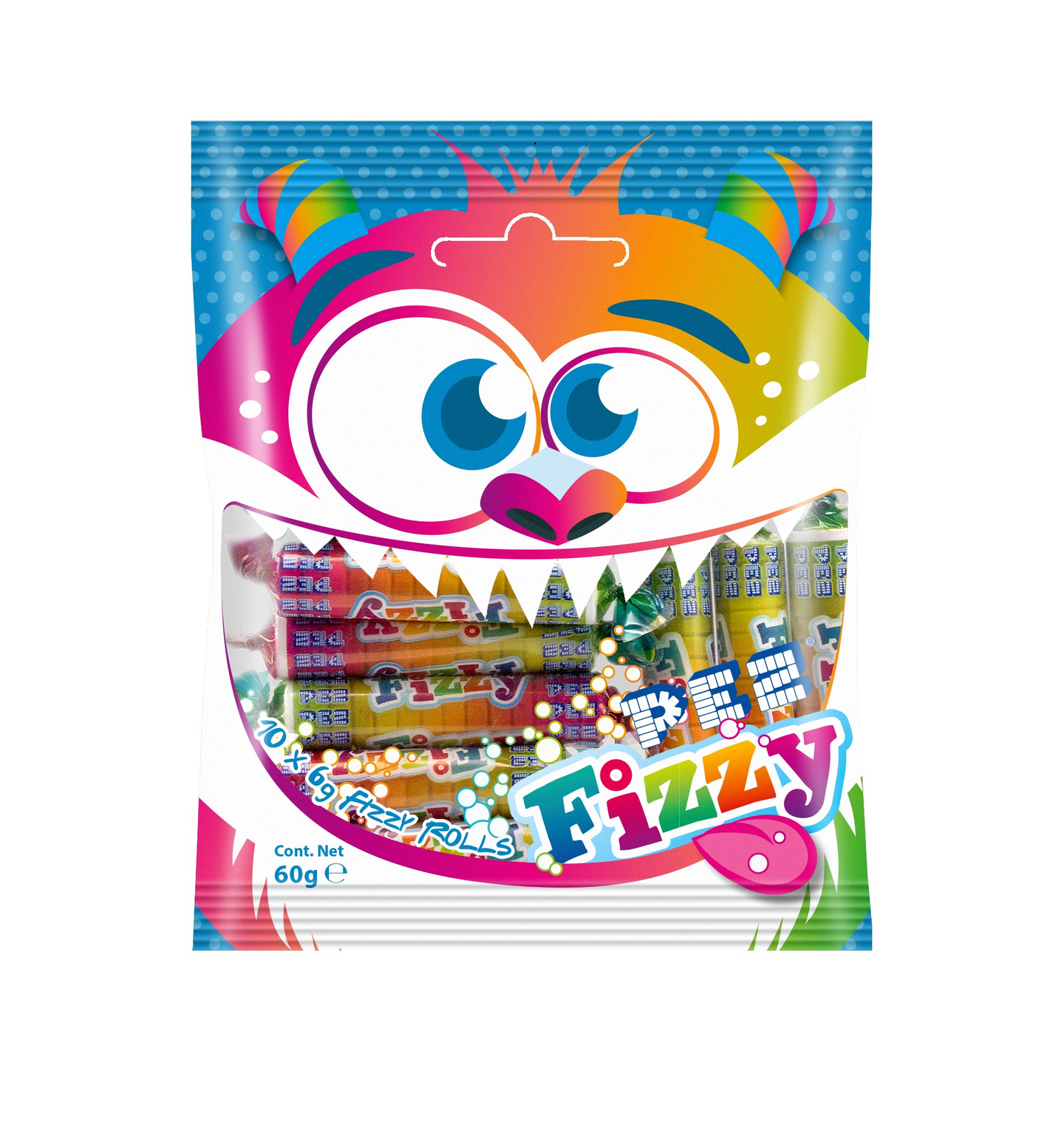 Pez Fizzy Rolls makeiset 60g