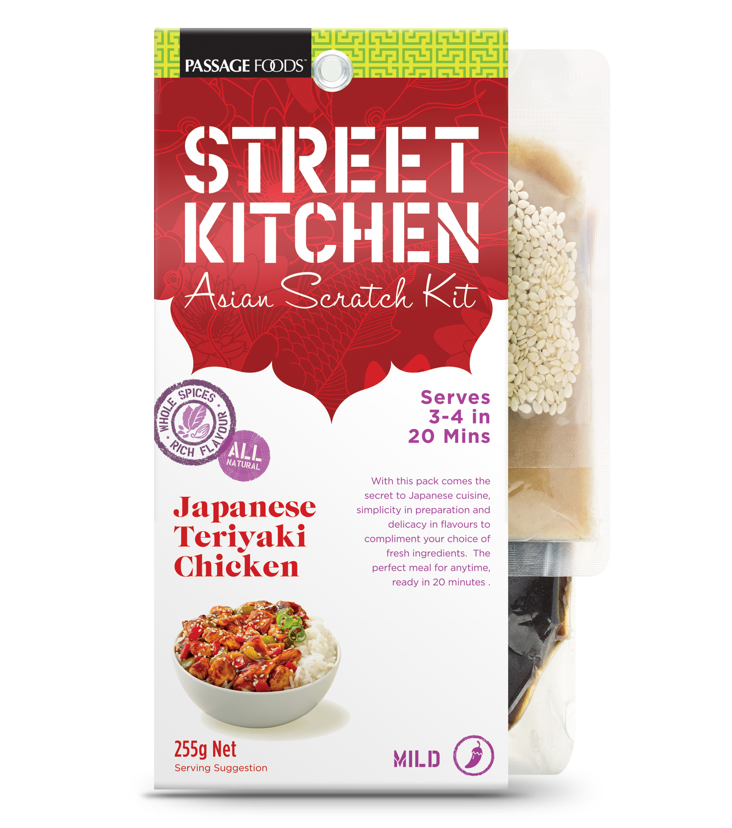 Street Kitchen Japanese Teriyaki Chicken ateriaainekset 255g KRuoka