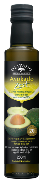 Olivado avokado-sitruunaöljy zest 250ml
