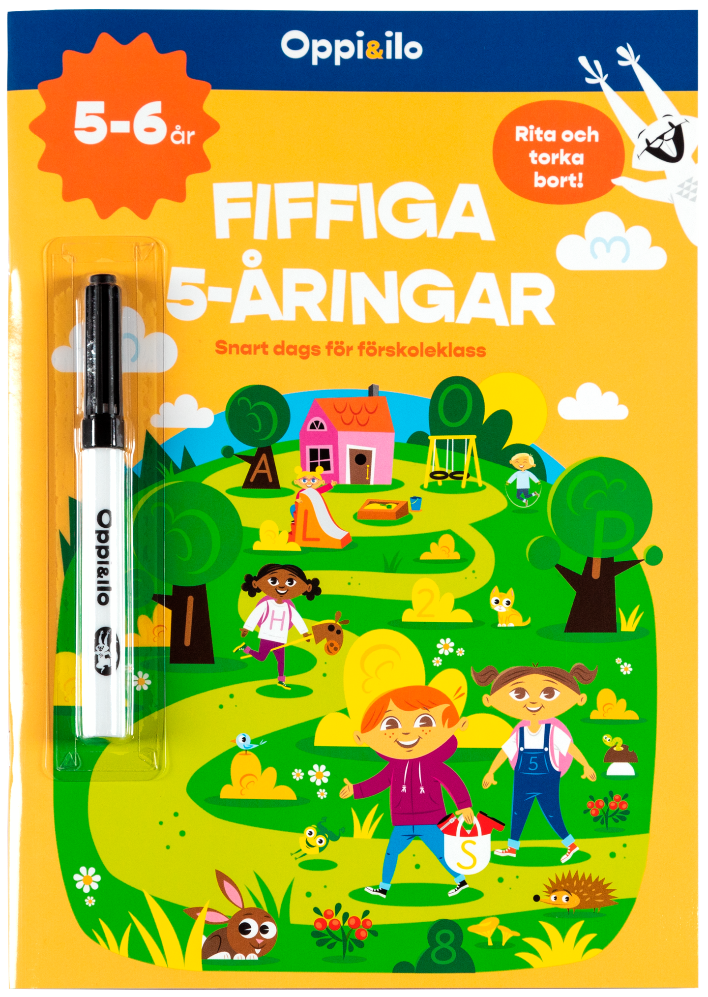 Oppi&ilo Fiffiga 5-åringar -puuhakirja