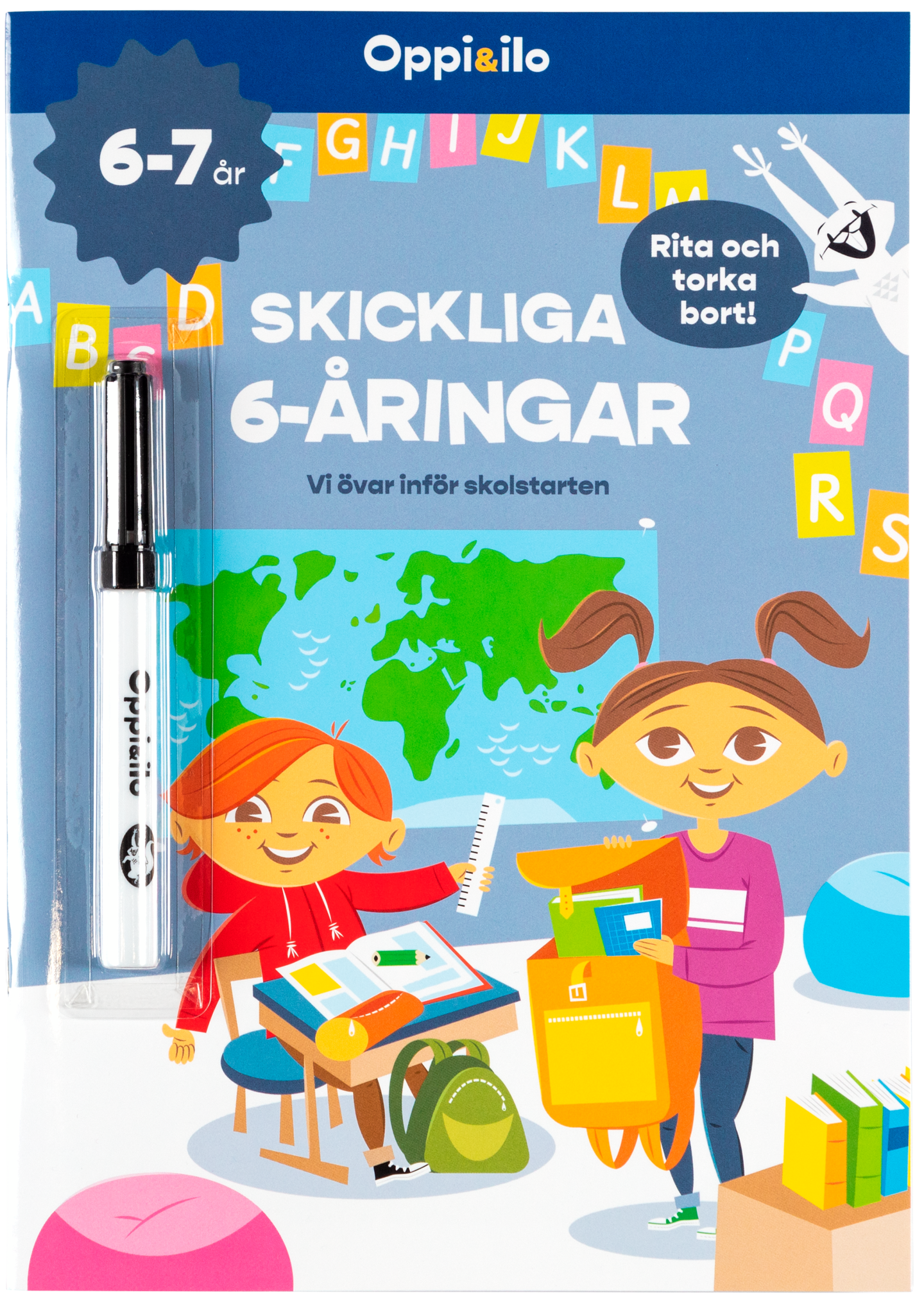 Oppi&ilo Skickliga 6-åringar -puuhakirja 6-7 v