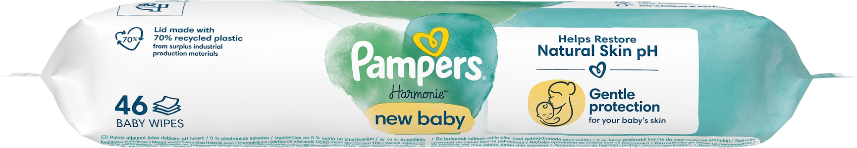 Pampers Harmonie new baby sis. aloe vera 46kpl puhdistuspyyhe