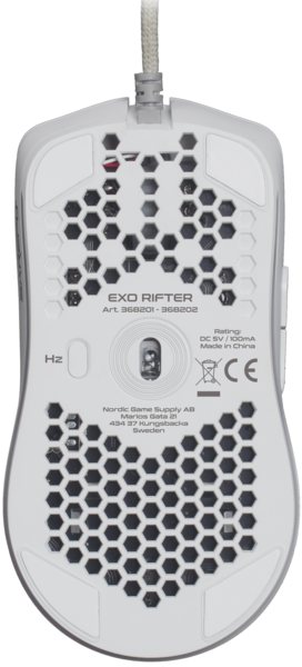 EXE Rifter RGB -pelihiiri, valkoinen