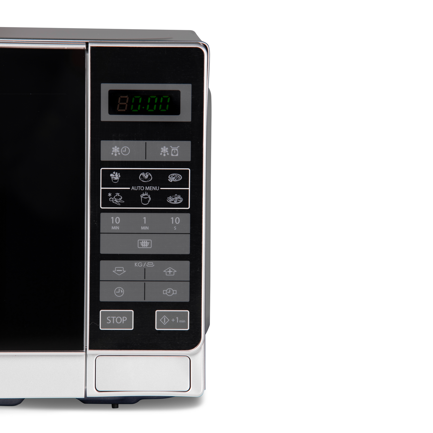 Sharp R-242INW -mikroaaltouuni, hopea