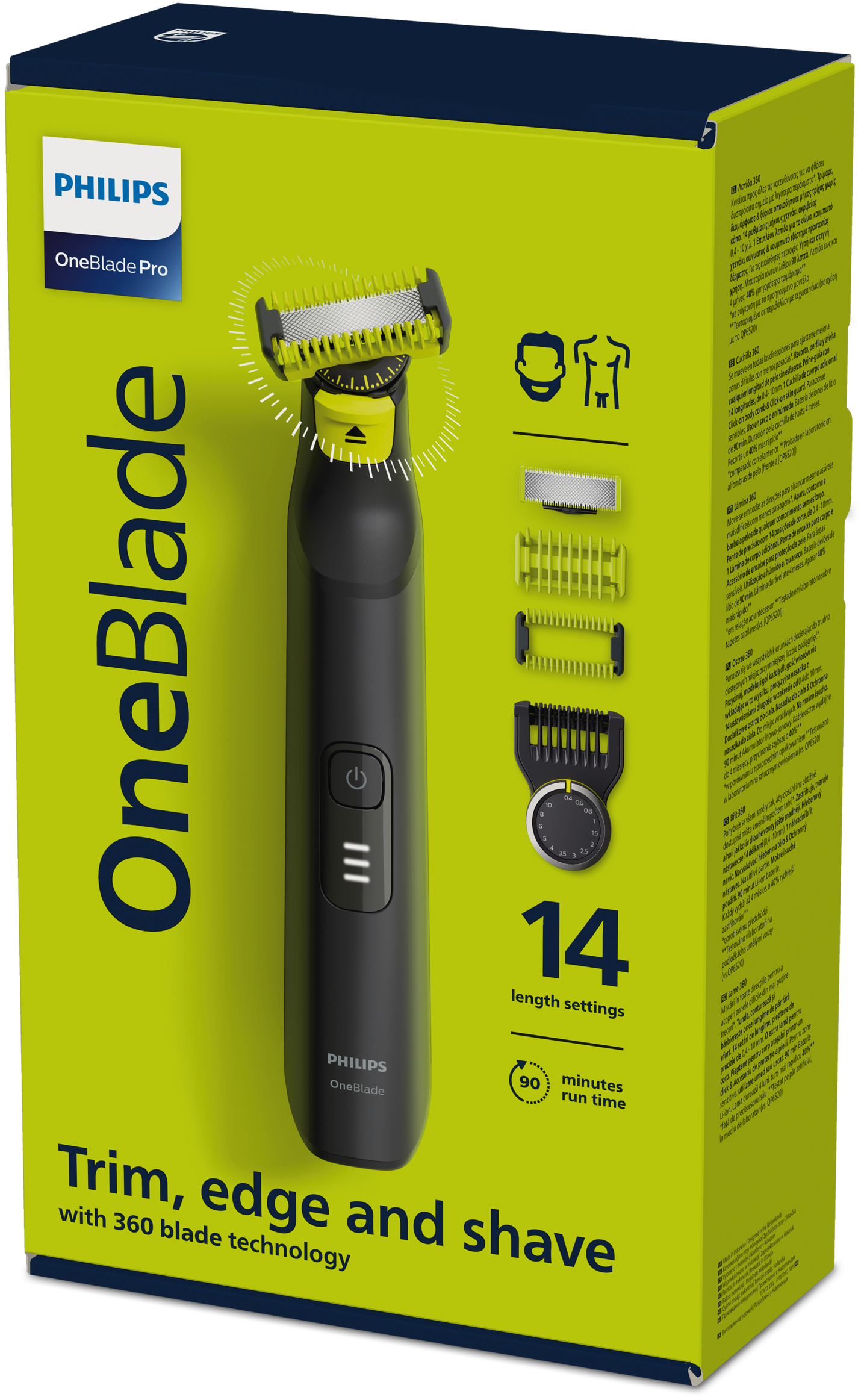 Philips OneBlade Pro Face + Body 360 QP6541/15 -trimmeri