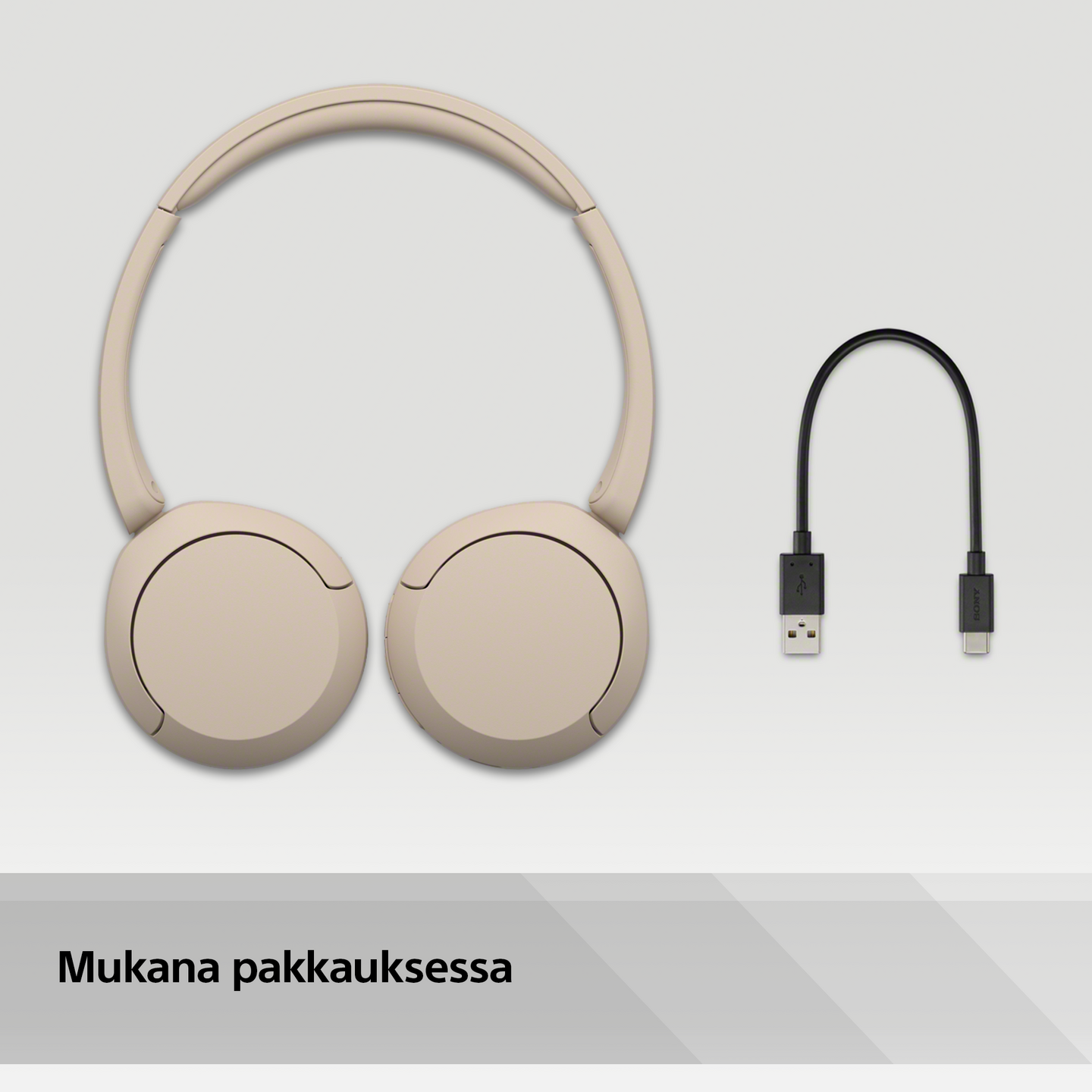 Sony WH-CH520 -langattomat sankakuulokkeet, beige